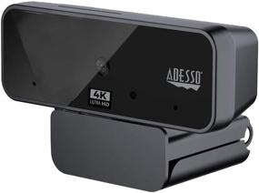 img 4 attached to 📷 Adesso Cybertrack H6 4K Ultra HD USB Webcam with Dual Microphone & Privacy Shutter Cover, Black - Enhanced SEO
