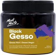 mont marte black gesso 17oz (500ml) - universal primer for acrylic and oil paints logo