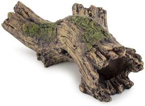 img 4 attached to 🌳 Hygger Small Aquarium Ornament - Poly Resin Wood Trunk Log Decoration for 20 Gallon Tank - Betta Fish Accessories Hideout Cave (Tree Log)