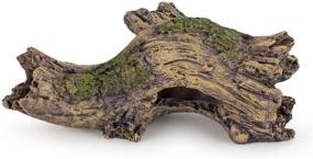 img 2 attached to 🌳 Hygger Small Aquarium Ornament - Poly Resin Wood Trunk Log Decoration for 20 Gallon Tank - Betta Fish Accessories Hideout Cave (Tree Log)