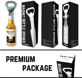 img 1 attached to 🍺 Unique Magnetic Beer Bottle Opener Figure Bar Refrigerator Decor - Corona Extra Beer Bottle - Great Birthday Gifts Collection