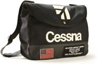 red canoe cessna shoulder bag in navy - u-bag-cesssb-ny logo