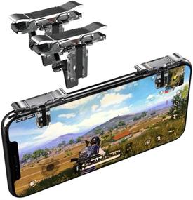 img 4 attached to Enhance Your Mobile Gaming Experience with Norhu Mobile Game Triggers for PUBG Mobile and Fortnite Mobile – Sensitive Shoot and Aim Buttons Compatible with Android & iPhone – 1 Pair (L1R1)