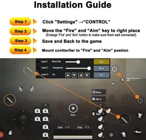 img 1 attached to Enhance Your Mobile Gaming Experience with Norhu Mobile Game Triggers for PUBG Mobile and Fortnite Mobile – Sensitive Shoot and Aim Buttons Compatible with Android & iPhone – 1 Pair (L1R1)