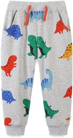 img 3 attached to 🦖 Bumeex Boys' Clothing Sweatpants in Toddler Sizes - Dinosaur Print