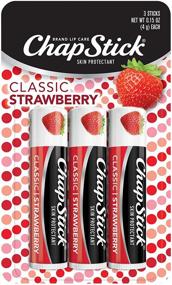 img 4 attached to 💄 ChapStick Classic Strawberry Lip Balm - Lip Care and Moisturizer (Pack of 3) - 0.15 Oz