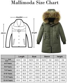 img 1 attached to 🧥 Warm, Protective Hooded Down Jacket for Boys during Winter - Mallimoda's Windproof Puffer Outerwear