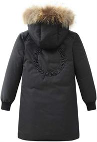 img 2 attached to 🧥 Warm, Protective Hooded Down Jacket for Boys during Winter - Mallimoda's Windproof Puffer Outerwear