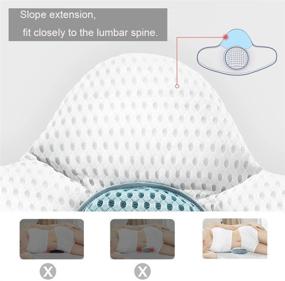 img 2 attached to 🌙 Fcare Lumbar Support Pillow for Sleeping - Height Adjustable 3D Lower Back Support Waist Pillow for Sciatic Pain Relief - Cushion Reducing Pain for Bed Rest - Ideal for Side, Back, and Stomach Sleepers...