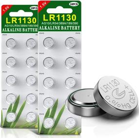 img 4 attached to 20 Pack AG10 1.5V Alkaline Button Cell Batteries (LR1130 189 389) - Extended Shelf Life