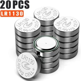 img 3 attached to 20 Pack AG10 1.5V Alkaline Button Cell Batteries (LR1130 189 389) - Extended Shelf Life