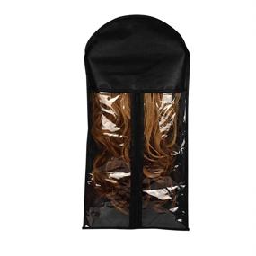 img 1 attached to 🧳 Portable Dustproof Hair Extensions Wigs Stand Storage Case: Organize & Safeguard Your Hairpieces On The Go