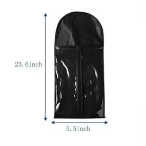 img 2 attached to 🧳 Portable Dustproof Hair Extensions Wigs Stand Storage Case: Organize & Safeguard Your Hairpieces On The Go