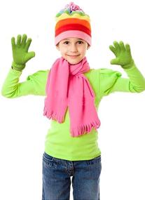 img 1 attached to Soft Pink Winter Gloves 🧤 for Toddler Kids, Ideal Boys' Accessories