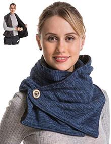 img 4 attached to Must-Have Travel Pocket Infinity Scarf for Women's Accessories in Scarves & Wraps