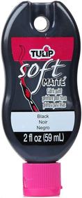 img 1 attached to 🖤 TULIP 30988 Matte Black Soft Fabric Paint, 2-Ounce