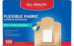 img 4 attached to 🩹 All Health Flexible Fabric Adhesive Bandages, 1 in x 3 in, Pack of 100 - Flexible First Aid and Wound Care Protection