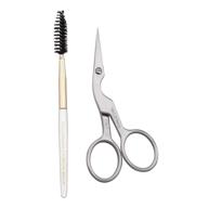 ✂️ tweezerman brow shaping scissors with brush logo