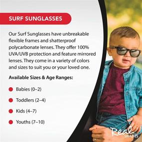 img 3 attached to Stylish & Durable Real Kids Shades Sunglasses for Toddler Boys: Essential Accessories