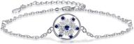 snowflake bracelets sterling zirconia anniversary logo