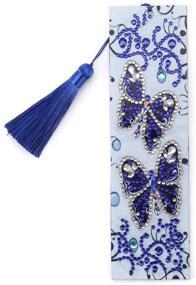 img 4 attached to GZKLSMY Bookmarks Butterfly Rhinestone Embroidery