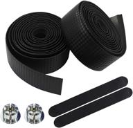 enhance your cycling experience with black road 🚴 bike handlebar tape - wolfride bicycle grip tape (1 pair) logo