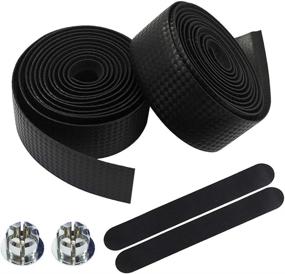 img 4 attached to Enhance Your Cycling Experience with Black Road 🚴 Bike Handlebar Tape - Wolfride Bicycle Grip Tape (1 Pair)