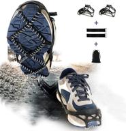 🧊 psq ice cleats: enhanced walk traction with velcro straps and storage bag логотип