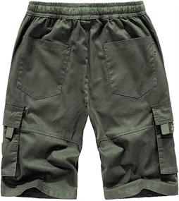 img 3 attached to Kolongvangie Cotton Lightweight Rip Stop Pockets Boys' Clothing : Shorts