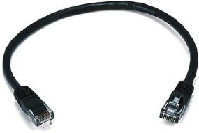 img 4 attached to 🔌 Оптимизированный сетевой кабель Ethernet Monoprice 102288 Cat6 - RJ45, литой, 550 MГц, UTP, чистая голая медь, 24AWG, 1 фут, черный.