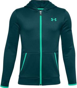 img 3 attached to Under Armour Fleece Black Youth Boys' Clothing via Jackets & Coats