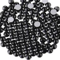 💎 beadsland 1440 piece flat back crystal rhinestones round gems, black - sizes 1.3mm-6.5mm, ss20 (4.6-4.8mm) logo