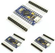 🔌 hiletgo pro micro atmega32u4 5v 16mhz - плата разработки с микроконтроллером, предзагруженным загрузчиком, по интерфейсу micro usb - совместимая с arduino, с последовательным подключением и штекерному разъему [набор из 3 штук] логотип