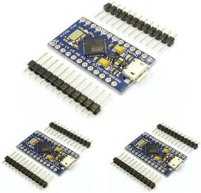 img 4 attached to 🔌 HiLetgo Pro Micro Atmega32U4 5V 16MHz - Плата разработки с микроконтроллером, предзагруженным загрузчиком, по интерфейсу Micro USB - совместимая с Arduino, с последовательным подключением и штекерному разъему [Набор из 3 штук]