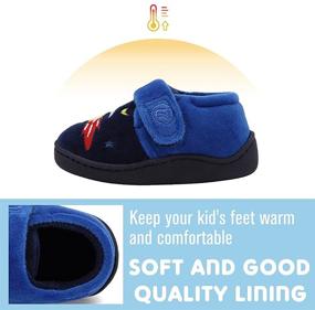 img 1 attached to Cozy Toddler Slippers: Lightweight & Comfortable Slip-on Socks for Boys and Girls - Perfect Indoor Warm Home Shoes for Kids