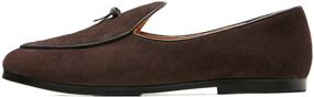 img 2 attached to 👞 Stylish Belgian Men's Journey West Vintage Loafers: Classic Slip-Ons with Timeless Charm