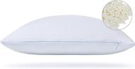 🌟 premium talalay latex pillow - extra soft, adjustable for back, side, and stomach sleepers - relieves shoulder & neck pain - enhanced breathability & elasticity logo