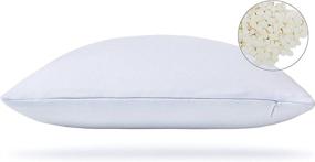 img 4 attached to 🌟 Premium Talalay Latex Pillow - Extra Soft, Adjustable for Back, Side, and Stomach Sleepers - Relieves Shoulder & Neck Pain - Enhanced Breathability & Elasticity