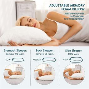 img 2 attached to 🌟 Premium Talalay Latex Pillow - Extra Soft, Adjustable for Back, Side, and Stomach Sleepers - Relieves Shoulder & Neck Pain - Enhanced Breathability & Elasticity