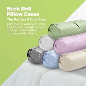 img 3 attached to Bean Products Neck Roll Pillowcase Bedding