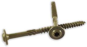 img 2 attached to 🔩 WoodPro Fasteners ST38X8: 25PC Exterior 25 Pack - Premium Wood Screws for Outdoor Projects