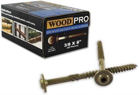 img 1 attached to 🔩 WoodPro Fasteners ST38X8: 25PC Exterior 25 Pack - Премиум древесные винты для наружных проектов