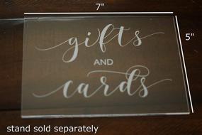 img 3 attached to 🎨 Acrylic Calligraphy Sign for Wedding Shower Reception - Cedar and Ink Gifts and Cards