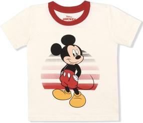 img 1 attached to 👕 Детский комплект Disney из 2-х футболок с изображением Микки из хлопка – лучшее качество мальчиковой одежды