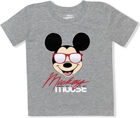 img 3 attached to 👕 Детский комплект Disney из 2-х футболок с изображением Микки из хлопка – лучшее качество мальчиковой одежды