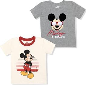 img 4 attached to 👕 Детский комплект Disney из 2-х футболок с изображением Микки из хлопка – лучшее качество мальчиковой одежды