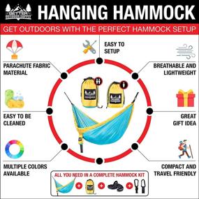 img 2 attached to Enhance your Outdoor Adventures with Better Outdoor Supply Portable Camping Hammocks