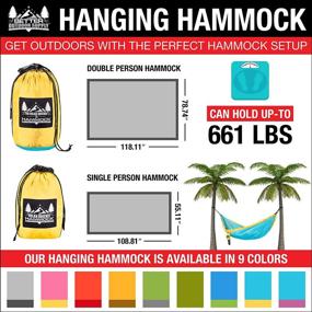 img 1 attached to Enhance your Outdoor Adventures with Better Outdoor Supply Portable Camping Hammocks