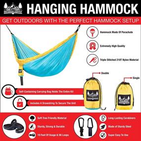 img 3 attached to Enhance your Outdoor Adventures with Better Outdoor Supply Portable Camping Hammocks