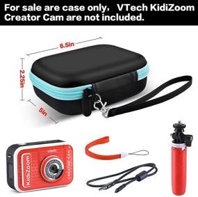 img 1 attached to 📷 Kid's Camera Case for VTech KidiZoom Creator Cam HD Video Camera/KidiZoom Creator Color Camera - Carrying Storage Organizer Box with Tripod Holder and Additional Accessories (Box Only) - Black